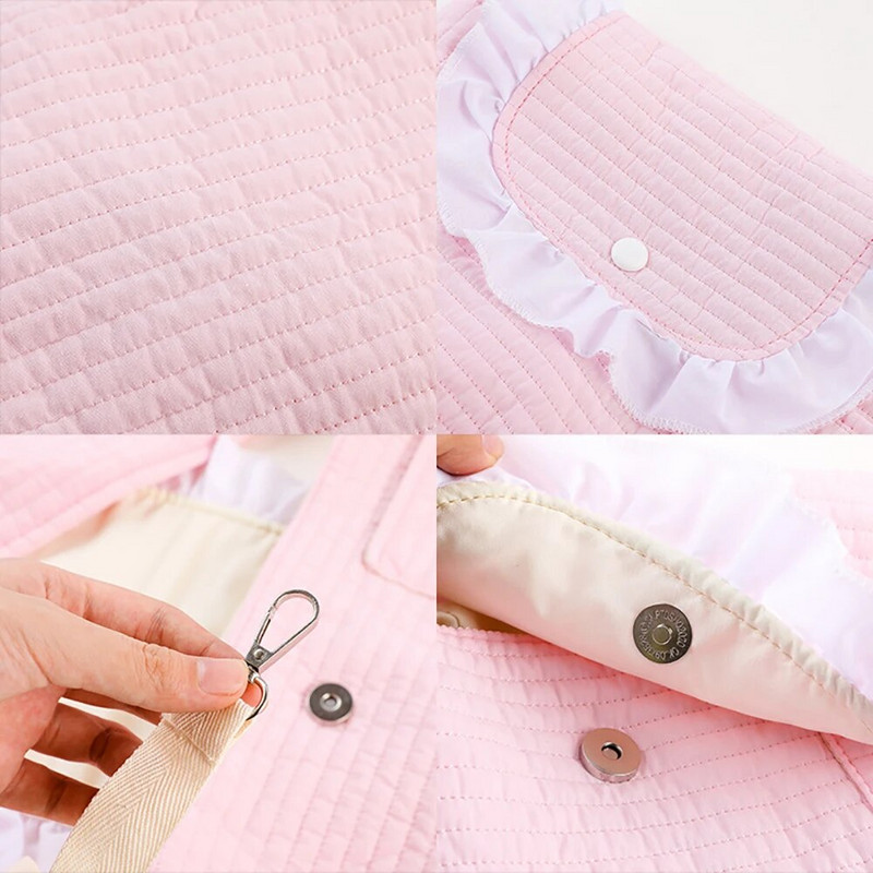 Mīkstas malas pārnēsājama ceļojoša mājdzīvnieka soma kokvilna 11 cm plata plecu siksna mājdzīvnieku mugursoma Kaķu ceļojumu soma Maza dzīvnieku pārvadāšanas kaķu soma