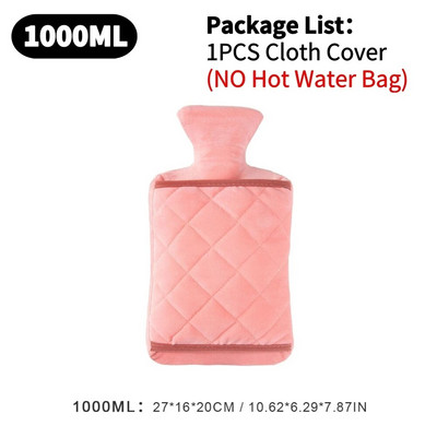 Μπουκάλι ζεστού νερού Μπουκάλι ζεστού νερού Παχύ 1/2 λίτρο Ζεστό τσάντα ζεστού νερού μακράς διαρκείας Θέρμανση χεριών και ποδιών για παιδιά, άνδρες και γυναίκες