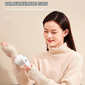 Ξυριστική μηχανή 2022 Lint For Sweater Wool Επαναφορτιζόμενη ξυριστική μηχανή πουλόβερ με 6 λεπίδες Τέλεια για οικογενειακά ρούχα Καρούλια πρακτικό εργαλείο