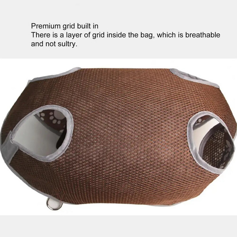 Mājdzīvnieku pārnēsāšanas soma Regulējama siksnas stiprinājuma lente Cute Prints Ceļojumu lolojumdzīvnieku siksniņu soma Mājdzīvnieku soma Kaķēnu kaķu ceļojumu pārvadātājs kaķu piederumi