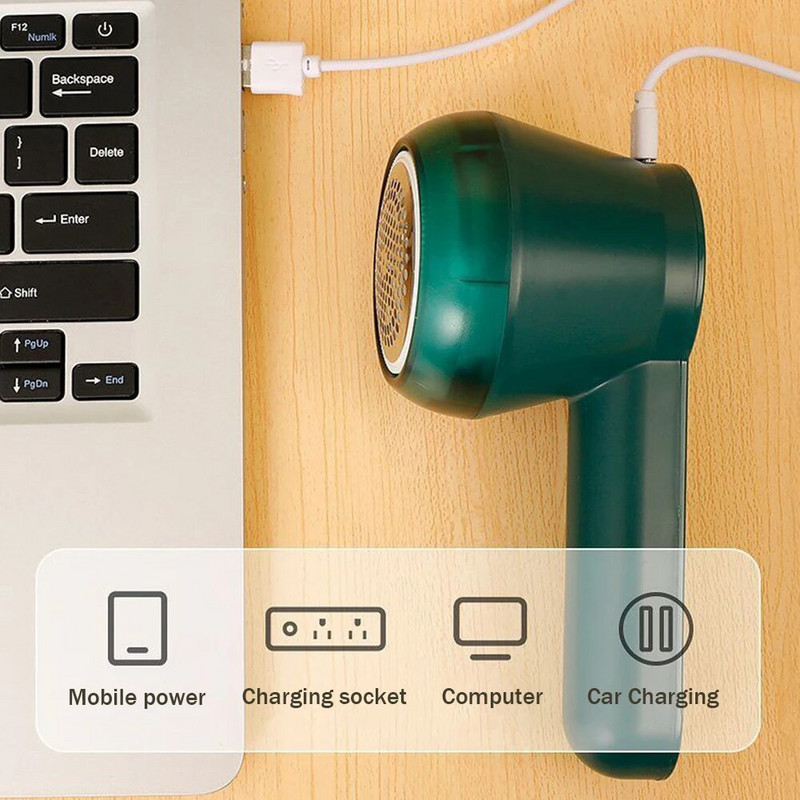 Audinio skustuvas pašalina pūkelius nuo drabužių USB įkraunamas drabužių skustuvas Išimkite pūkelius 6 lapų peiliukai pūkelių šalinimo namų prietaisas