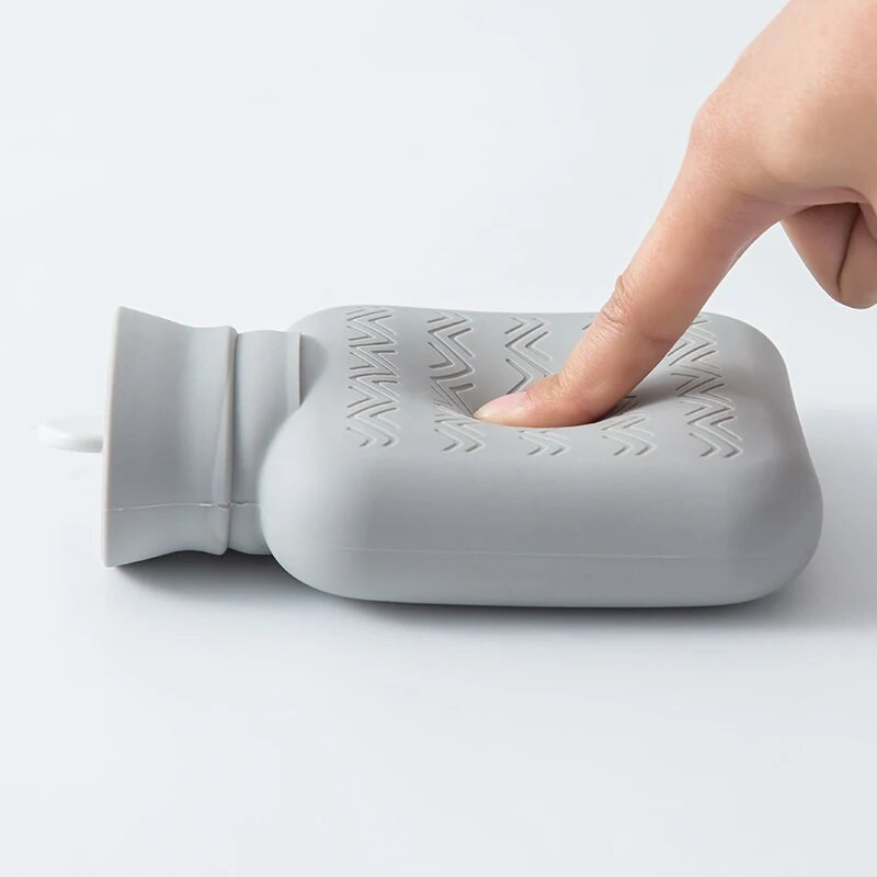 Silikona karstā ūdens pudele ūdens silta ūdens soma siltie roku sildītāji Mini pārnēsājami sprādziendroši plīša siltie studenti