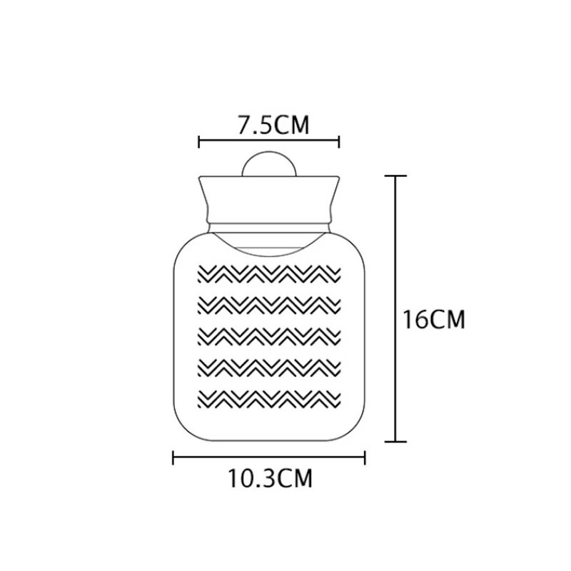 Silikona karstā ūdens pudele ūdens silta ūdens soma siltie roku sildītāji Mini pārnēsājami sprādziendroši plīša siltie studenti