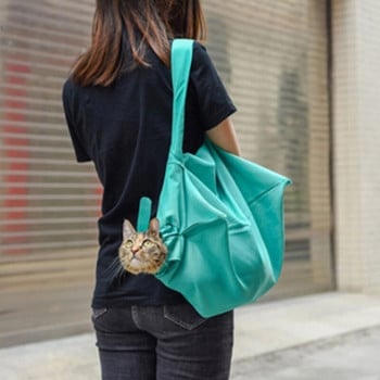 Водоустойчива мека чанта за носене на домашен любимец, коте, прашка, външна регулируема чанти за през рамо, подрязване, дропшиппинг