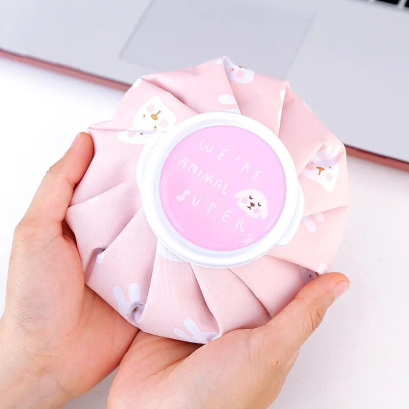 1 gab karikatūra karstā ūdens pudeles maisiņš Divējāda lietojuma vasaras ledus maisiņš atkārtoti lietojams ceļgala galvas kāju sāpju mazināšanai ledus maiss roku sildītājs mājsaimniecības priekšmeti