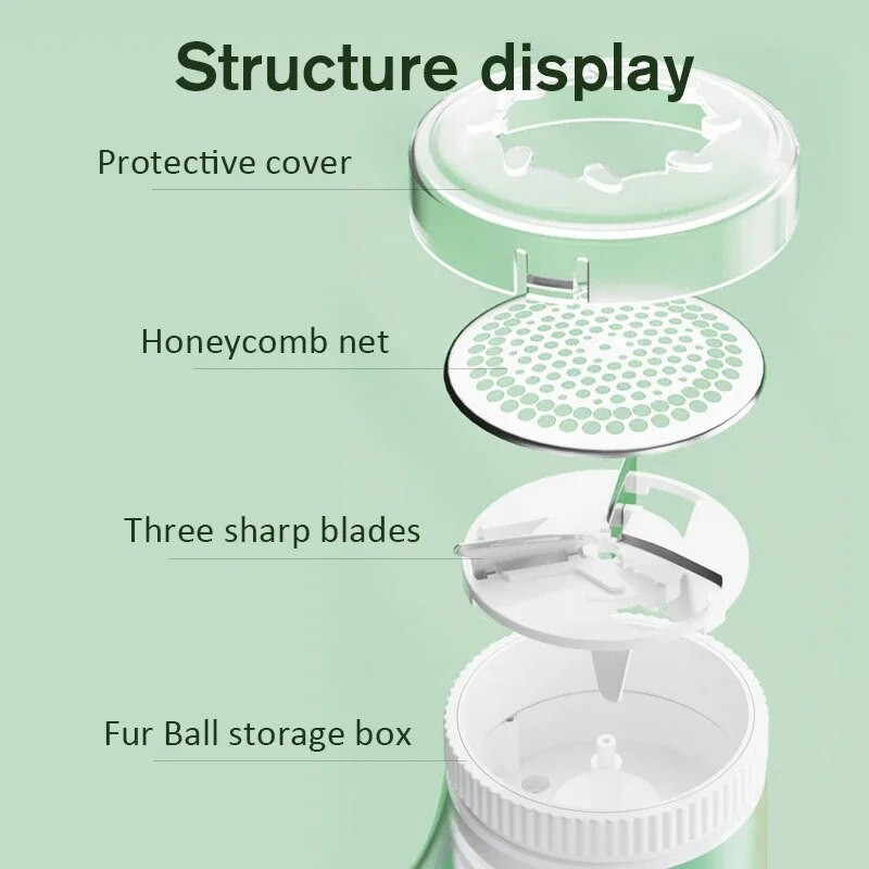 Profesionāls uzlādējams matu bumbiņu trimmeris noņem elektrisko auduma plūksnu noņēmēju