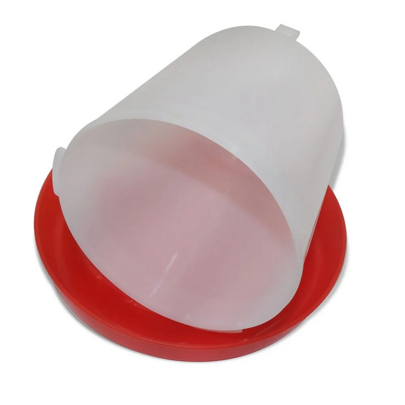 4L vistas kūts ūdens dozators Vistas ūdens dozators Ūdens izlāde ar slēdzi Mājputnu plastmasas dzeršanas spainis