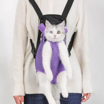Pet Cat Dog Carrier Backpack Мрежести камуфлажни продукти за пътуване на открито Perros Дишащи чанти с дръжки през рамо за малки кучета Котки