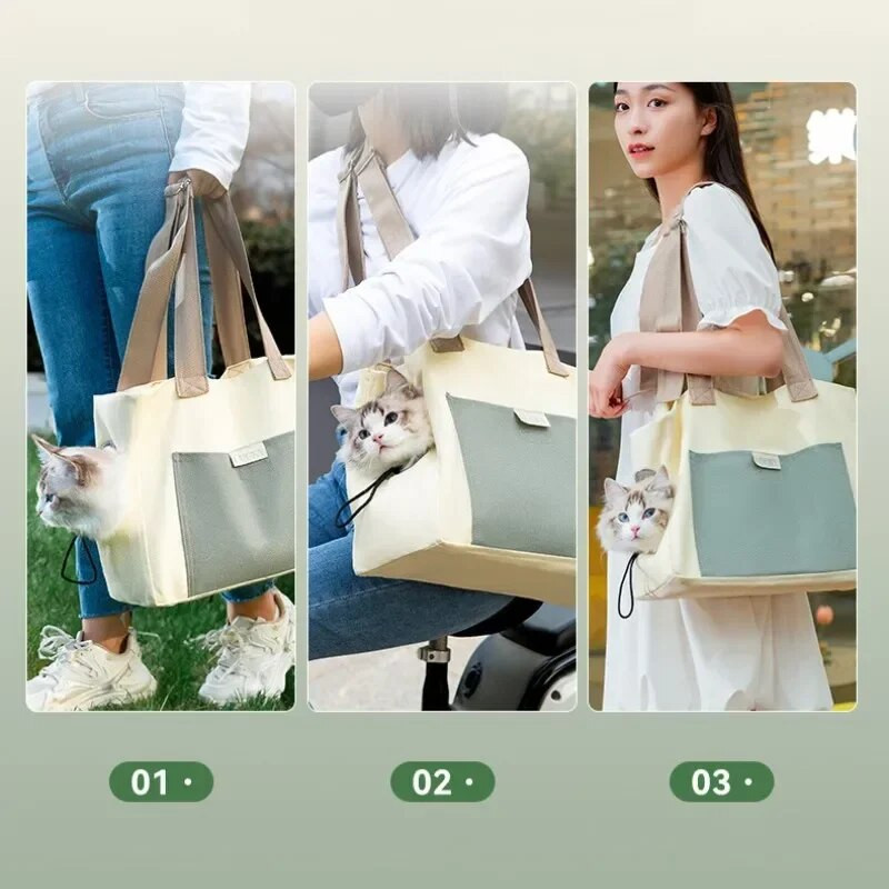 Mīkstie mājdzīvnieku pārnēsātāji Pārnēsājama mājdzīvnieku soma Kaķu soma Kaķu pārnēsāšana izejošajiem ceļojumiem Elpojoša mājdzīvnieku rokassomiņa Kaķu piederumi Mīksta soma