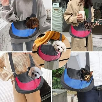 Pet Carrier за котки и малки кучета Travel Tote чанти през рамо Дишаща безопасна за пътуване чанта за носене Pet Cat Dog Carrier Раница