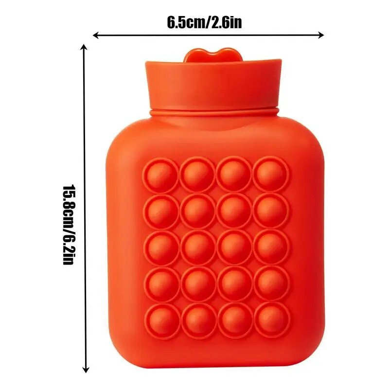 Ζεστή και κρύα συμπίεση Τσάντα για μπουκάλι ζεστού νερού Μικρή μαλακή θερμική τσάντα σιλικόνης Θέρμανση μικροκυμάτων Ταξίδι Τσάντα ζεστού νερού για παιδιά