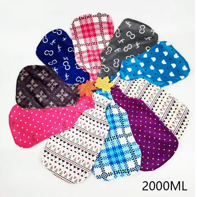 Karstā ūdens pudeles auduma pārsegs plīša vāks ūdens iesmidzināšanai siltā ūdens maisa vāciņš 500/1000/2000ml ūdens maisiņa vāciņš 1 gab Krāsa nejauši