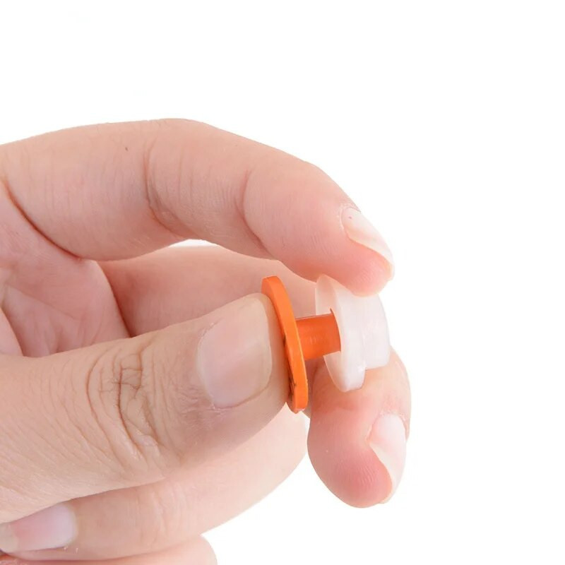 25 vnt. patvarus plastikinis triušio lapės audinės šuns mažo gyvūno ausų įsagas su numeriu spausdinimo lazeriu auskarai Ūkio gyvūno identifikavimo kortelė