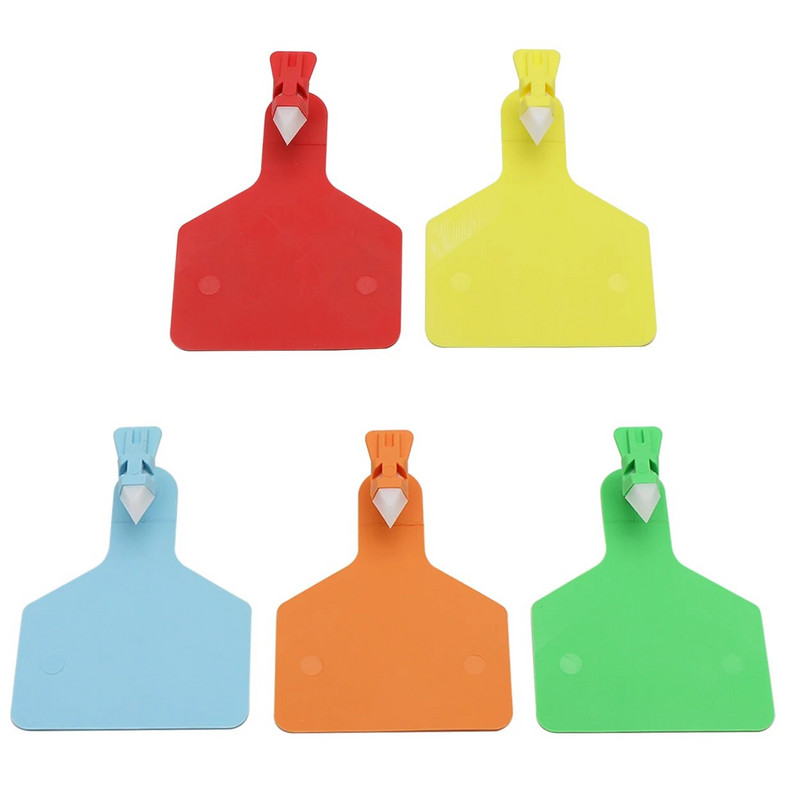 Galvijams integruotas ausų įsagas TPU tuščias numeris būrų ožkos karvės ausies įsagas ranka parašyta savavališka ūkio gyvūnų informacija 5 vnt. 62*82 mm