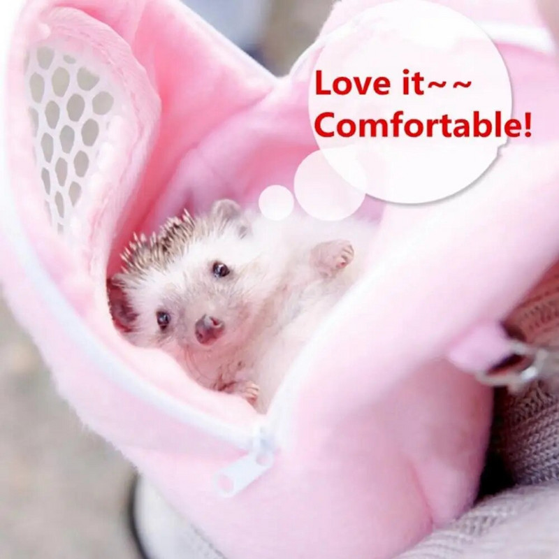 Triušio / žiurkėno krepšys / narvas mažo naminio gyvūnėlio nešyklė, skirta kačių šuniui, nešiojamai gabenimui Kelioninio paketo krepšys, kvėpuojantis tinklinis maišelis