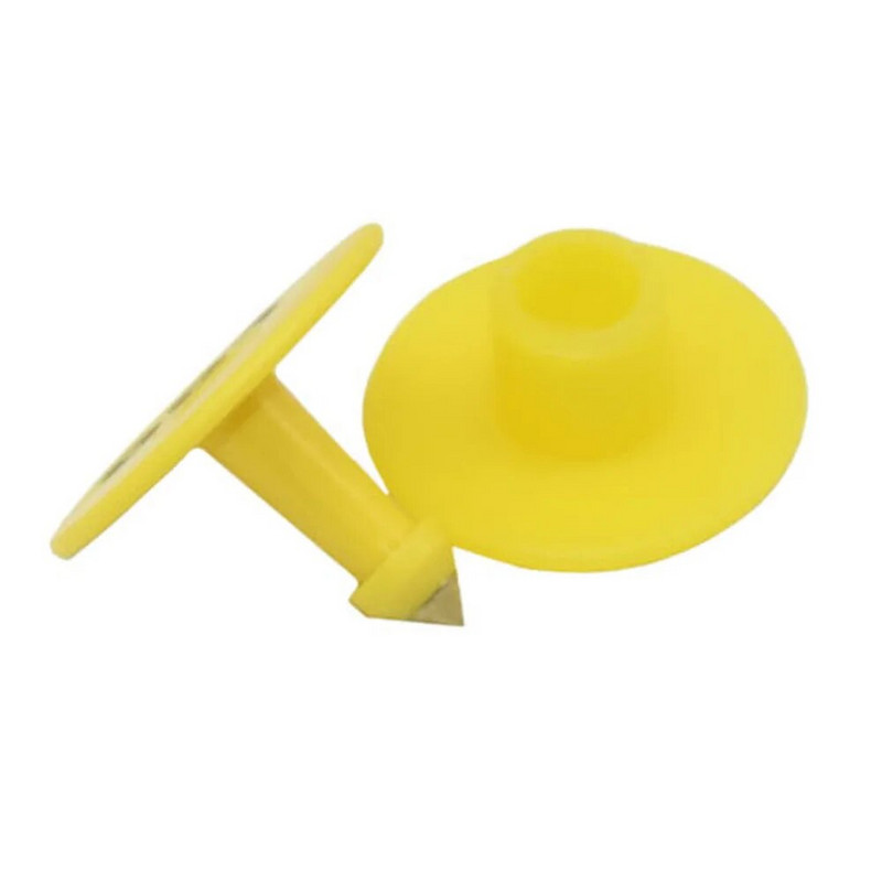 100 τμχ. Ετικέτα αυτιού από πρόβατο κουνέλι κατσικίσιο γουρουνάκι με τη λέξη αυτί που πληκτρολογεί λέιζερ Χάλκινα σκουλαρίκια κεφαλής 4 Χρώμα Ταυτότητα Ζώου Φάρμας