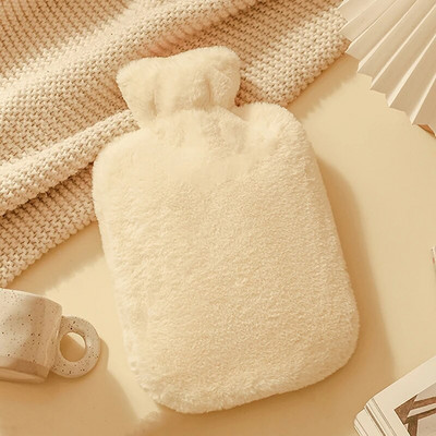 1000ml Mīlīgs roku sildītājs Karstā ūdens maiss Karstuma Siltums Karstā ūdens pudele Ūdens pildījums Aukstuma necaurlaidīgs Liels Mīksts Atkārtoti lietojams