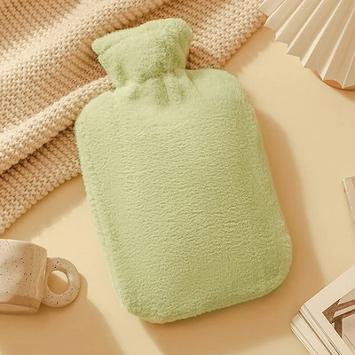 1000ml Mīlīgs roku sildītājs Karstā ūdens maiss Karstuma Siltums Karstā ūdens pudele Ūdens pildījums Aukstuma necaurlaidīgs Liels Mīksts Atkārtoti lietojams