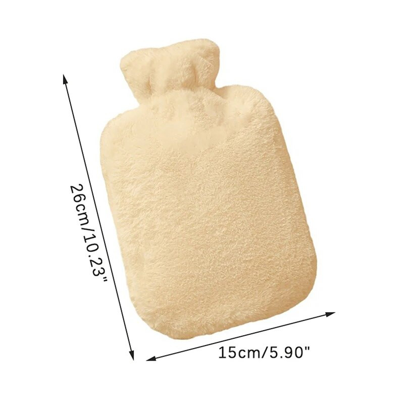 1000ml Mīlīgs roku sildītājs Karstā ūdens maiss Karstuma Siltums Karstā ūdens pudele Ūdens pildījums Aukstuma necaurlaidīgs Liels Mīksts Atkārtoti lietojams