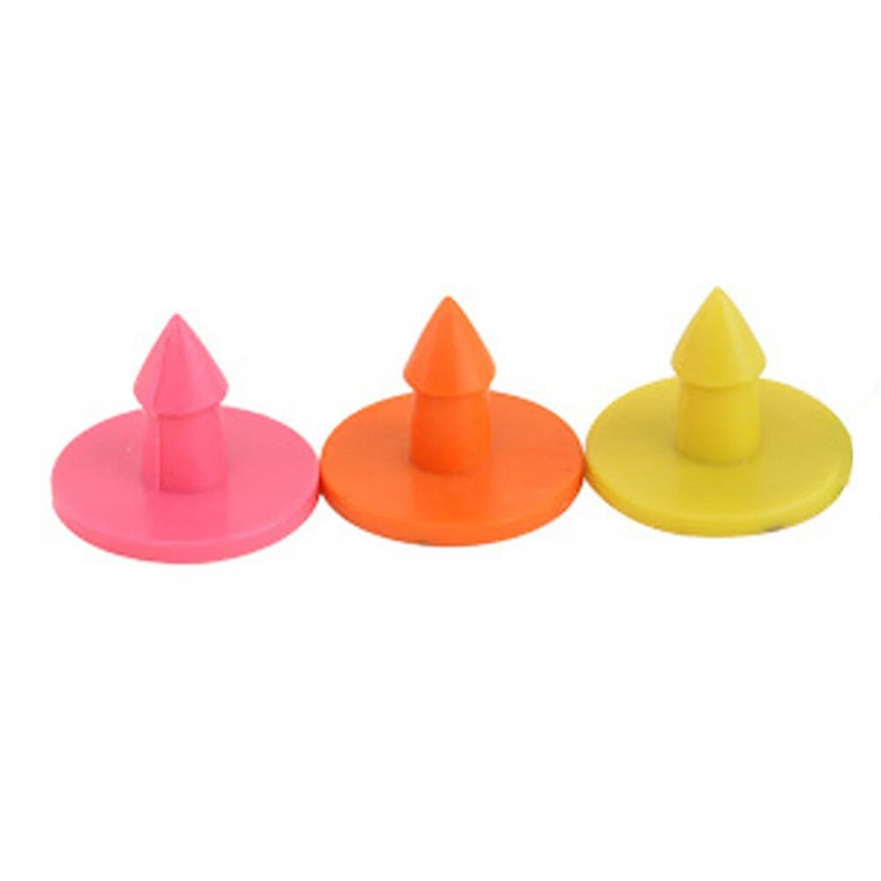 30 τμχ Ετικέτα αυτιού ζώου Σκουλαρίκι πρόβατο κουνέλι, κατσίκα γουρουνάκι, λογότυπο πορτοκαλί κίτρινο ροζ πλαστικό Δελτίο αναγνώρισης ζωικού σήματος