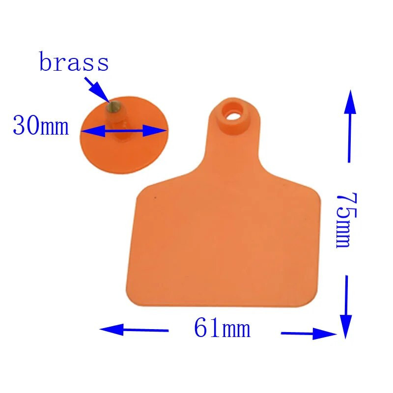 20 komplekti augstas kvalitātes TPU liellopu krotāliju un bezvārdu vara galvas auskari lauksaimniecības dzīvnieku identifikācijas kartes dzīvnieku piederumi