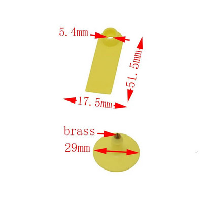 Potrepštine za domaće životinje i stoku Bez riječi Ušna markica Ovčja ušna markica Vrsta lasera Bakrene naušnice za glavu Potrepštine za životinje 100 kom.