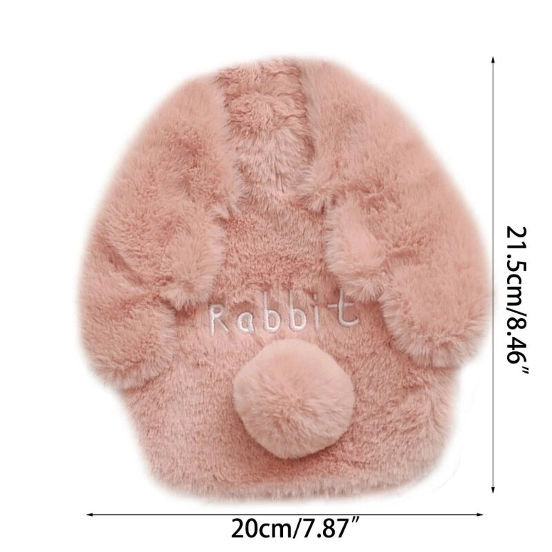 Cartoon Μπουκάλι ζεστού ζεστού νερού Μίνι βελούδινο πλενόμενο Ασφάλεια έγχυσης νερού