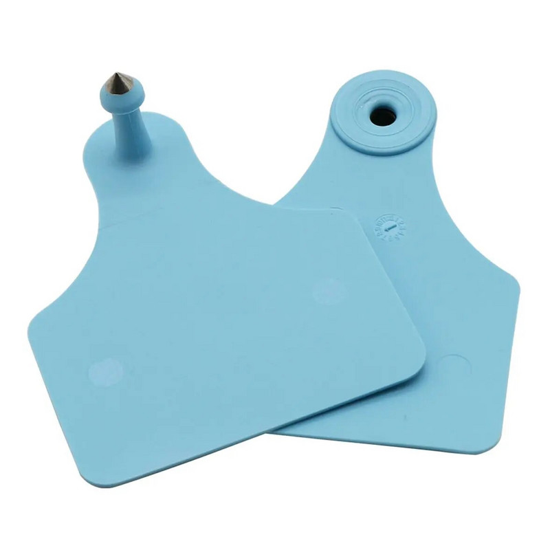 5 gab. Divpusējs tukšs TPU abpusējs liellopu auss zīmogs ar vāciņu iebūvētu melnu ieliktni govs auskari lauksaimniecības dzīvnieku identifikācija