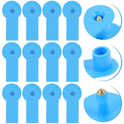 100 gab. Izturīgas cūkas ausu identifikācijas birkas Dzīvnieku ausu birkas Dzīvnieku etiķetes Govs bez numura