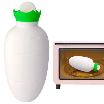 Gumijas karstā ūdens pudele mikroviļņu krāsns apkure ziemas karstā ūdens maisiņš Jauka burkāna forma necaurlaidīga ūdens maisiņi Ziemassvētku dāvanas