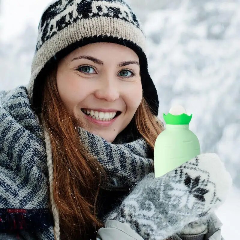 Gumijas karstā ūdens pudele mikroviļņu krāsns apkure ziemas karstā ūdens maisiņš Jauka burkāna forma necaurlaidīga ūdens maisiņi Ziemassvētku dāvanas