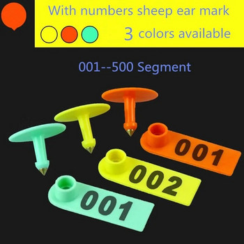 100 комплекта етикети за овце уши с думата Ear Laser Typing Медни обеци за глава Пластмасова идентификационна карта с качество на селскостопански животни