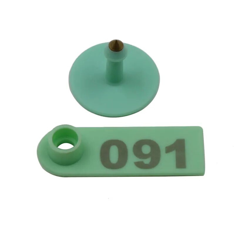 100 komplekti aitas ausu marķējuma zīmes ar vārdu Auss, lāzera rakstīšana vara galvas auskari Lauksaimniecības dzīvnieku kvalitātes plastmasas identifikācijas karte