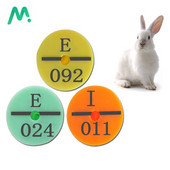 100 τμχ Ετικέτα αυτιού κουνελιού πλαστικές πινακίδες με 001-100 λέξεις με λέιζερ πληκτρολόγηση κεφαλής σκουλαρίκια Κάρτα ταυτότητας με δείκτη ζώων φάρμας