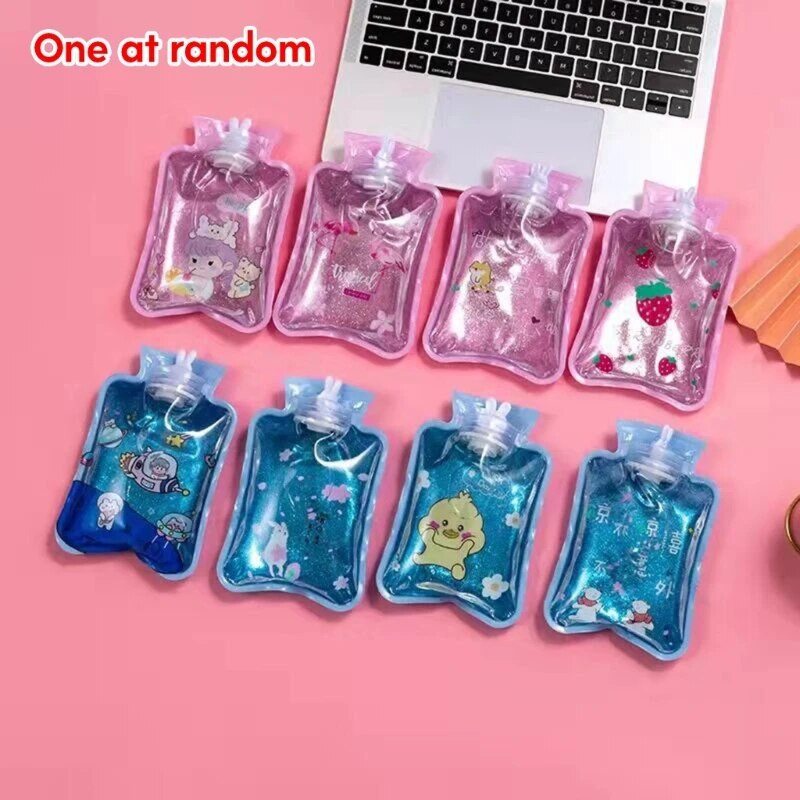 Jednostavna za korištenje, prozirna vrećica za toplu vodu s crtežima, olakšava neugodu bilo gdje. Grijači za ruke