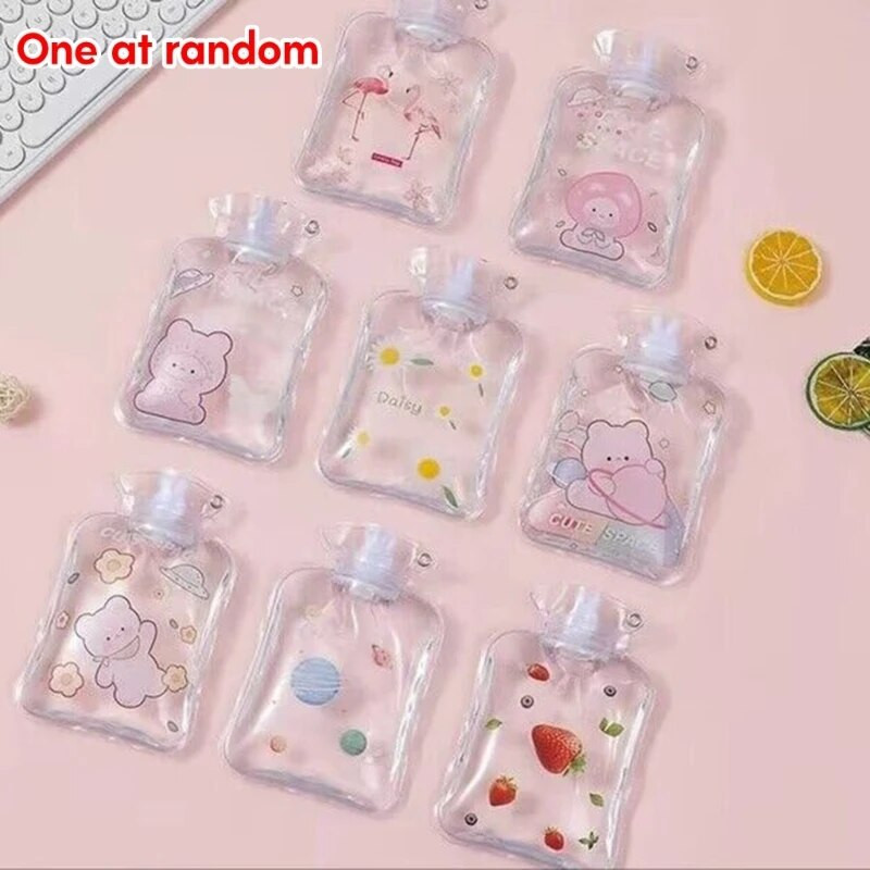 Jednostavna za korištenje, prozirna vrećica za toplu vodu s crtežima, olakšava neugodu bilo gdje. Grijači za ruke