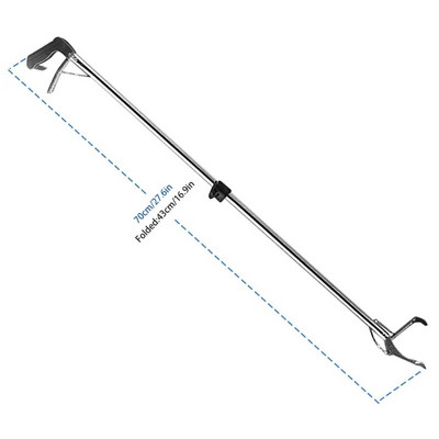 Nerūdijančio plieno gyvatės žnyplės roplių griebtuvo plataus žandikaulio valdymo įrankis su užraktu roplių griebtuvu barškučio gyvačių gaudykle