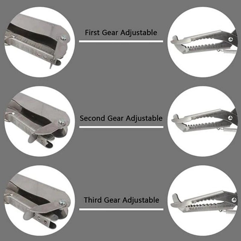 Nerūdijančio plieno gyvatės žnyplės roplių griebtuvo plataus žandikaulio valdymo įrankis su užraktu roplių griebtuvu barškučio gyvačių gaudykle