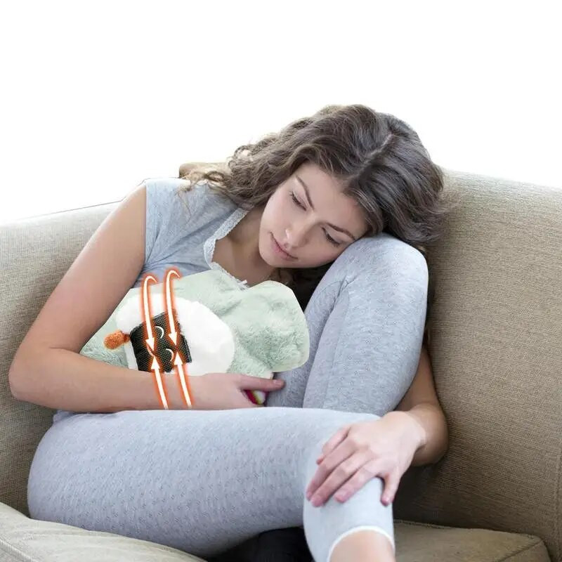 Χαριτωμένο ζεστό ζεστό νερό τσάντα ζεστού νερού Heat Warm Cartoon Λούτρινο μπουκάλι ζεστού νερού πλήρωση νερού Διατήρηση αδιάβροχων εξαρτημάτων μαλακής θέρμανσης