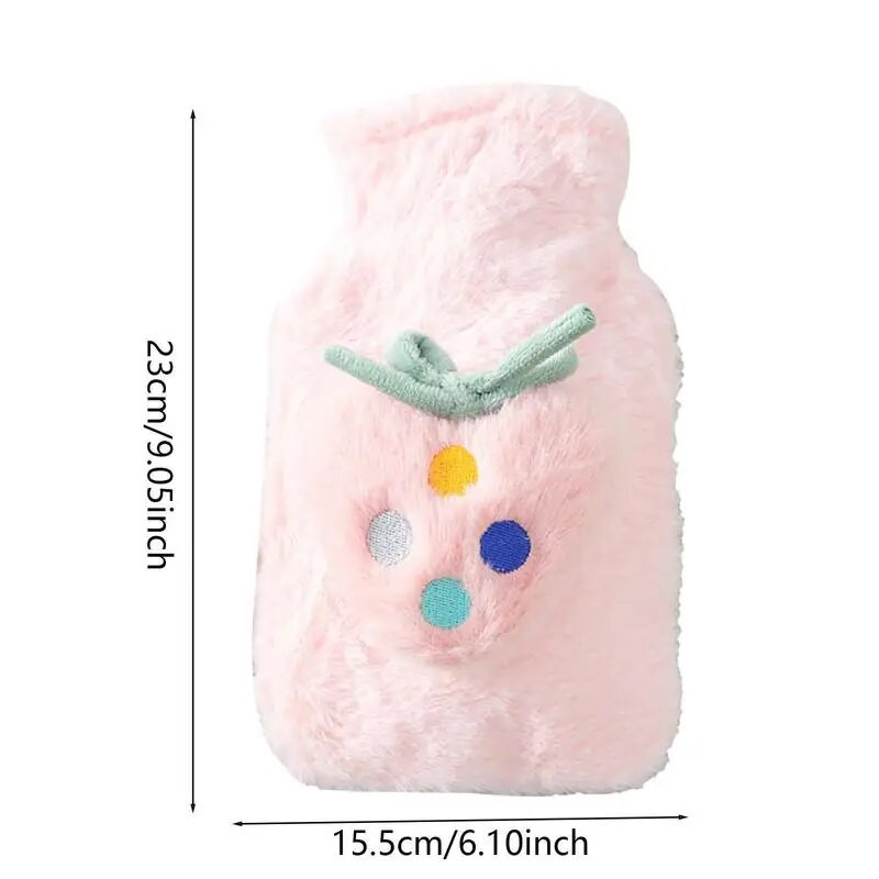 Χαριτωμένο ζεστό ζεστό νερό τσάντα ζεστού νερού Heat Warm Cartoon Λούτρινο μπουκάλι ζεστού νερού πλήρωση νερού Διατήρηση αδιάβροχων εξαρτημάτων μαλακής θέρμανσης
