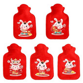 Jauks karstā ūdens pudele mazs sildīšanas paliktnis ziemas silts drošs jauks Ziemassvētku roku sildītājs sildošs spilventiņš, atvieglojums sāpes menstruāciju krampji