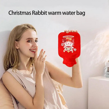 Χαριτωμένο μπουκάλι ζεστού νερού Μικρό μαξιλαράκι θέρμανσης Χειμώνας Ζεστό Ασφαλές Χαριτωμένο Χριστουγεννιάτικο θερμότερο μαξιλάρι χεριών Ανακούφιση από πόνους εμμηνορροϊκές κράμπες