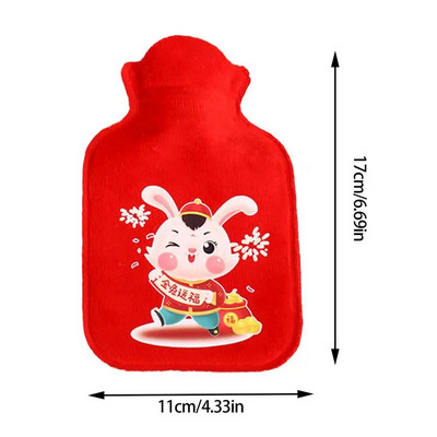 Jauks karstā ūdens pudele mazs sildīšanas paliktnis ziemas silts drošs jauks Ziemassvētku roku sildītājs sildošs spilventiņš, atvieglojums sāpes menstruāciju krampji