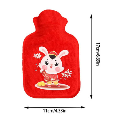 Jauks karstā ūdens pudele mazs sildīšanas paliktnis ziemas silts drošs jauks Ziemassvētku roku sildītājs sildošs spilventiņš, atvieglojums sāpes menstruāciju krampji