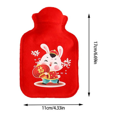 Jauks karstā ūdens pudele mazs sildīšanas paliktnis ziemas silts drošs jauks Ziemassvētku roku sildītājs sildošs spilventiņš, atvieglojums sāpes menstruāciju krampji