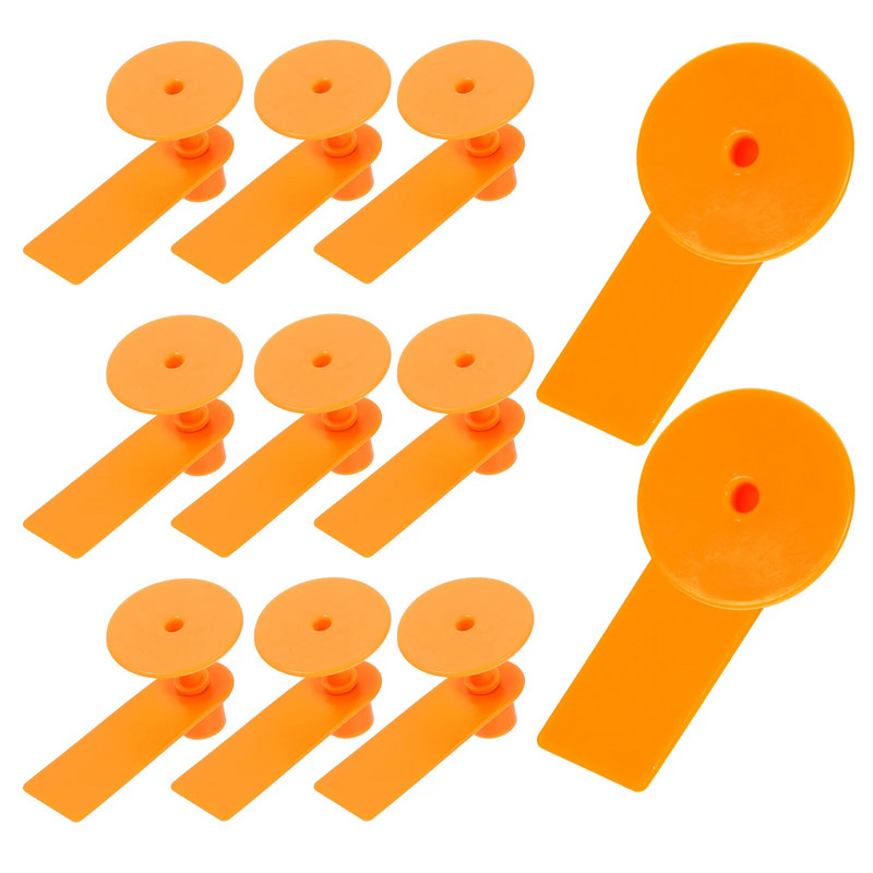 100 sád ušných štítkov pre zvieratá, identifikačné štítky pre hospodárske zvieratá, prázdne ušné štítky