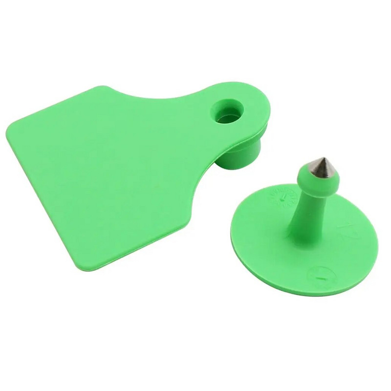 10 készlet TPU anyagú juh fülcímkék disznó üres jelkártya réz fej fülbevaló haszonállat azonosító kártya