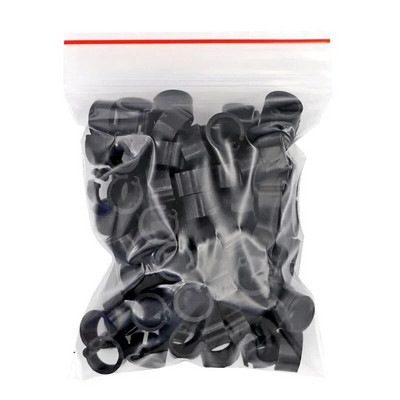 100Pcs No Number Birds Δαχτυλίδι με πόδια περιστεριών 10 χρωμάτων Εσωτερική διάμετρος 8mm Πλαστικό δαχτυλίδι με κλιπ περιστεριού Δαχτυλίδι ποδιών περιστεριών περιστεριών