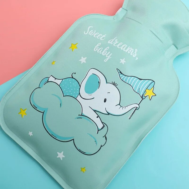 Cute Hand Warmer Hot Water Bag Heat Warm Cartoon Hot Water Bottle Water Geeping Keeping Coldproof Small soft επαναχρησιμοποιήσιμο 1Pc