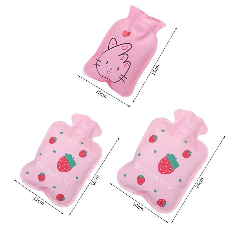 Cute Hand Warmer Hot Water Bag Heat Warm Cartoon Hot Water Bottle Water Geeping Keeping Coldproof Small soft επαναχρησιμοποιήσιμο 1Pc